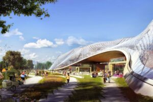 Charleston South Exterior - proposed new Google HQ at Mountain View by Heatherwick and BIG